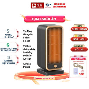 Quạt sưởi CAMEL Máy sưởi mini 500W sưởi ấm nhanh an toàn cho bé sử dụng trong không gian lên đến 20m2 chất liệu vỏ abs chống cháy chế độ tự động tắt khi đổ