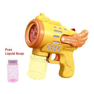 Gatling Bubble Machine Best Toys & Gift For Kids Gatling Model Porous Bubble Machine Automatic Bubble Machine for Kids Outdoor