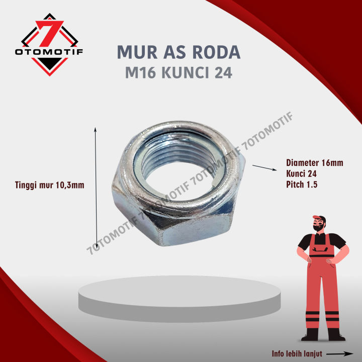 Mur As Roda Belakang Vario Beat Spacy M16 Kunci 24