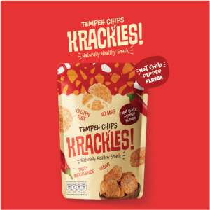 แคร็กเคิลส์ เทมเป้แผ่นกรอบ รสฮอตชิลลี่เปปเปอร์