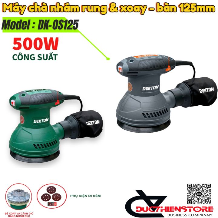 Máy chà nhám xoay Dekton DK-OS125 | chà nhám tròn 125,mm rung và xoay ...