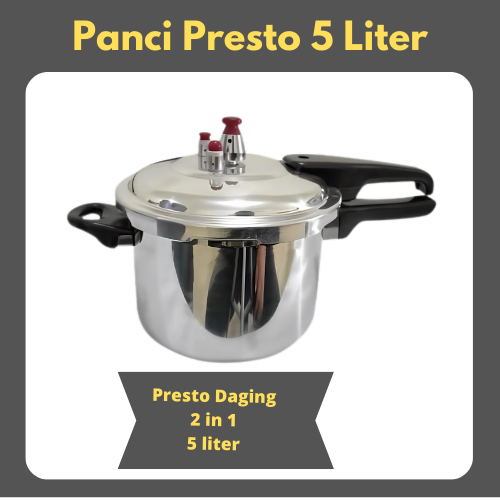 Panci Presto Liter kapasitas 20cm pelunak daging in1 pressure