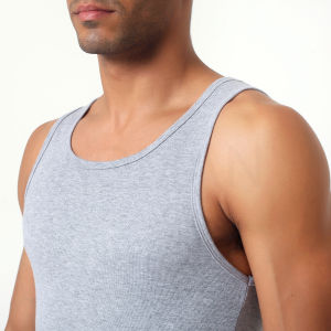 AGMAN Ribbed tank top for men singlet pria bahan katun tebal nyaman dewasa