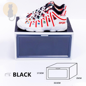 [✅Sg Ready Stock] Colorful Stackable Plastic Extra Large Stackable Shoes Box Rack Shoe Storage Cabinet Shelf 1PCS 鞋盒 收纳盒