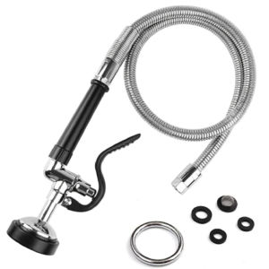 Kitchen Sink Sprayer - 96cm Anti-Clog Hose W/ 3 Spray Modes High Pressure Quick Connect For Dishwashing Universal Faucet Valve