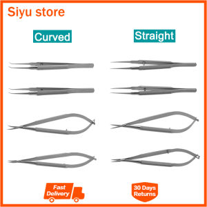 GREATLH Stainless Steel Ophthalmic Instrument Set Forcep Needle Holder Scissor Eyelid Micro Tools Ophthalmic Eye Instrument