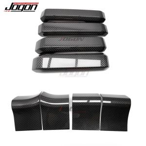 OnlyF U Real Carbon Fiber Car Interior Door Handle Panel Overlay Cover Trim For Ford F150 F-150 Raptor 2015 - 2020 Car Accessories P9M4Y