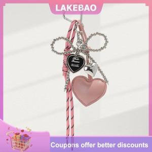 【LAKEBAO】 PU tình yêu dệt dây Keychain Bow-Knot quyến rũ Mặt dây chuyền Keyring trang sức cho cô gái phụ nữ Quà Tặng túi trang trí