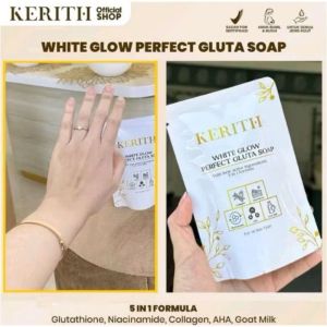 (BPOM) SABUN KERITH WHITE GLOW PERFECT GLUTA SOAP ORIGINAL WHITENING SABUN PENCERAH PEMUTIH