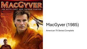 128GB USB Flash Drive with  [UPDATE]  MACGYVER 1985 Season 4 & Season 5 BluRay Quality Collection American TV Series with English Subtitle & Free Surprise Gifts