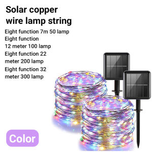 Solar LED Fairy Light String - 50/100/200/300LED Copper Wire Waterproof 8 Modes for Christmas Garden Party⚡PH deliveryIn stock⚡