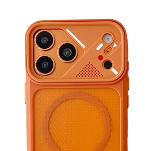 Luxury Armor Magnetic Phone Case For iPhone 14 13 12 17 16 15 Pro Max Plus For Magsafe Acrylic Heat Dissipation Shockproof Cover
