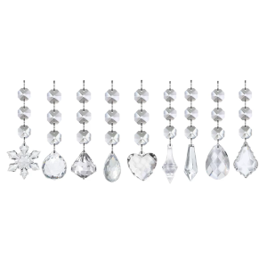 Rõ ràng giáng sinh icicles bông tuyết đồ trang trí bóng bền Acrylic vật liệu cho kỳ nghỉ trang trí cây