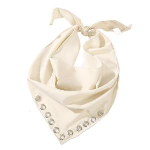 Flexible Cotton Scarf Headscarf Metal Clip Hair Wrap For Adults Children Casual Outdoor Tasks