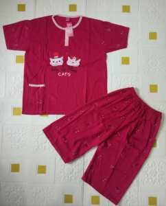 Terbaru Setelan Baju Tidur 3/4 Jumbo // Baju Santai bahan semi katun berkualitas premium