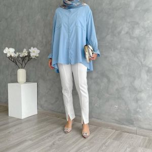 BISA COD - BEST SELLER Avo Blouse Bahan Rayon ukuran L XL XXL / Atasan jumbo / Blouse Muslim Wanita / Baju Korea / Blus jumbo