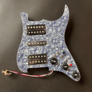 Prewired Loaded Guitar Stratocaster Pickguard HSH Pick Guard Ainico 5 Pickups Multifunction Switch for Fender Electric Guitar Part Replacement