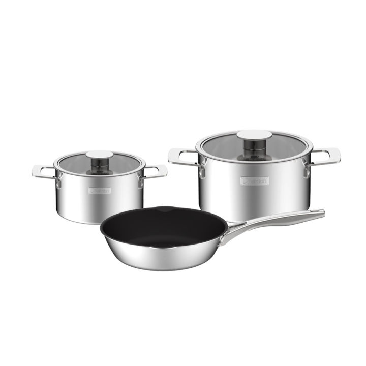 (Chỉ 24-28.02)Bộ nồi Inox liền khối Elmich Hera EL-8135IN size 18, 22 ...