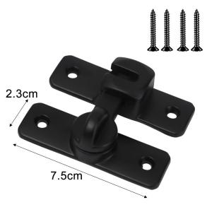 Polocat Stainless Steel Hook Latch Window Drawers Cabinet Locks 90/180 Degree Barn Door Latch Bolt Hooks Sliding Gate Buckles Hardware