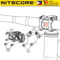 Nitecore BM06 Bike Mount for Headlamp - HC65 UHE - HC60 UHE - Mountain Bike -Sports Camera Interface. 