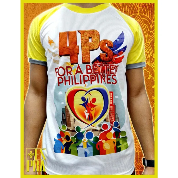 4Ps (Pantawid, Pamilyang, Pilipino, Program)Sublimated Raglan Shirts