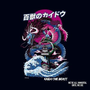 Sablon DTF NAGA KAIDO Siap Tempel Menggunakan Setrika Dirumah Cocok Untuk Hoodie Kaos dll