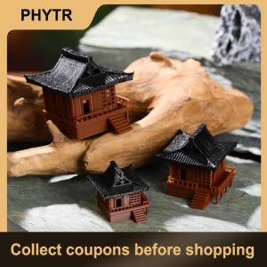 【PHYTR】 Pavilion Decorations Pagoda Statue Outdoor Fish Tank Adornment Zen Garden Aquarium Ornament Bonsai Landscaping