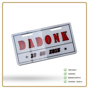 Plat Nomor Sepeda Listrik