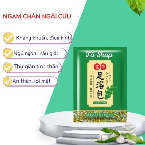 Túi ngâm chân thảo dược ngải cứu gừng túi cao 12 vị thảo dược ( Hàng cao cấp nội địa Trung Quốc)