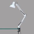 Simple Mart โคมไฟหนีบโต๊ะ ปรับระดับได้รอบทิศทาง สีดำ สีขาว รุ่น Table Reading lamp Adjustable with super long arm E27 MAX 60w with clip. 