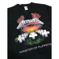 Fashion Kaos Metallica - MASTER OF PUPPETS Premium Tshirt Metallica Enter Sandman Harvester Kaos Band Vintage Rock Metal Black Sabbath Tee. 