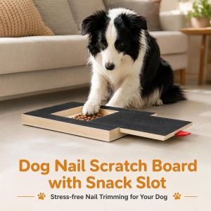 Stress-Free Pet Nail File Board Soothing Wooden Sandpaper Board Scratcher Sturdy Nail Dog Care Puppy