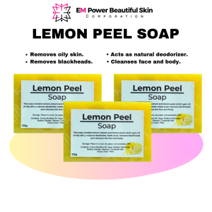 EM Power Beautiful Skin Lemon Peel Soap 90g and 135g