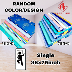 Comfortable Foam Mattress – 2/4 Inch Thick with washable Cover | Single Double or Queen Size (Rand