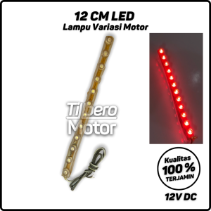 Lampu Alis LED DRL Fleksibel 12 cm Motor Mobil Anti Tahan Air Beat Vario Nmax Aerox