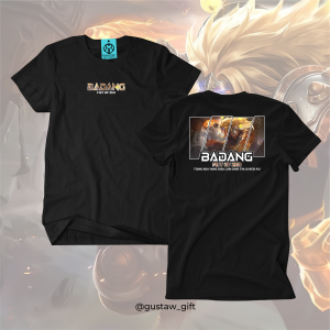 GG T-Shirt BADANG Collector skin Fist Of Zen Mobile Legends Kaos Custom Katun Slim-fitting