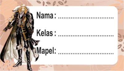 (20 PCS) STIKER MAPEL / STIKER NAMA / STIKER MATA PELAJARAN