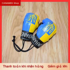 CS Ukraine cờ quốc gia Găng tay đấm bốc Móc khóa treo phụ kiện mặt dây chuyền