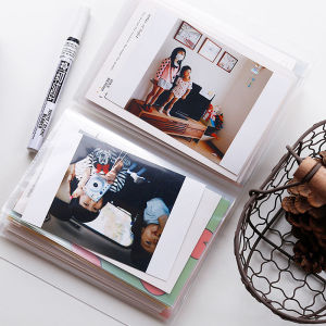 [Mariannes] 40 Pages A6 Postcards Pocket Storage Book Transparent Home Picture Album