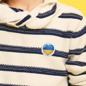 Welcomehome Ukraine Ukrainian Map Flag Symbol Round 12 Styles Clothes Pins