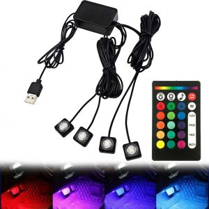 Automotive Environment Atmosphere Light Interior LED Light RGB Multi Color Small Volume Hidden Installation APP Remote Control