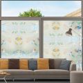 (45cm*200cm) GS Window Privacy Film – Decorative Frosted Glass Sticker, Removable & Non-Adhesive for Home & Office. 