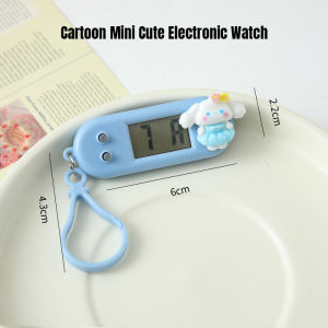 AN Jam Tangan Elektronik Mini Kartun Lucu untuk Siswa Ujian Jam Saku Kecil Stopwatch Senyap