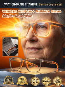 Presbyopia Glasses Multifocal Blue Light Blocking Photochromic Reading Glasses/Office/Outdoor Daily Use For Adults/Men/Women