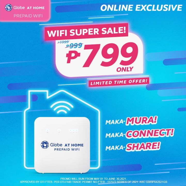 NEW! GLOBE by Winland Home Prepaid WiFi *No Free Load Version