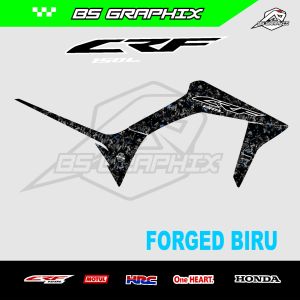 STIKER STRIPING CRF 150 L KEREN STRIPING HONDA CRF 150L MOTIF CARBON FORGED CRF 150L