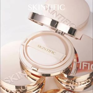 【Glow】Cover All Perfect Cushion Ultra-fine nano powder velvet semi-matte skin-like finish portable double mirror compact Ada pelbagai warna kulit Ship Dari Malaysia