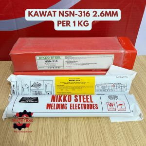 Kawat Las Baja Tahan Karat Nikko Steel NSN-316 2.6mm Per 1 KG