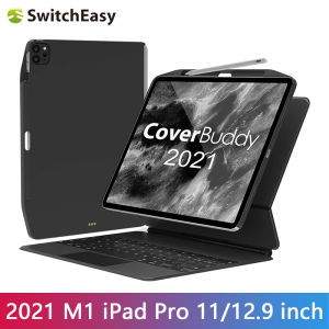 SwitchEasy CoverBuddy [2021 Upgrade] M1 for Apple iPad Pro 11 Inch (3nd Generation) /12.9 Inch  (5nd Generation) 2021&2020& 2018 Compatible with Magic Keyboard Smart Keyboard Folio with Pencil Holder [Support Apple Pencil Charging]