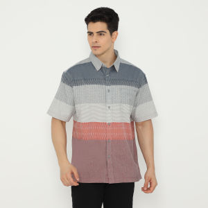 POLICE Kemeja Border Regular Fit Pria